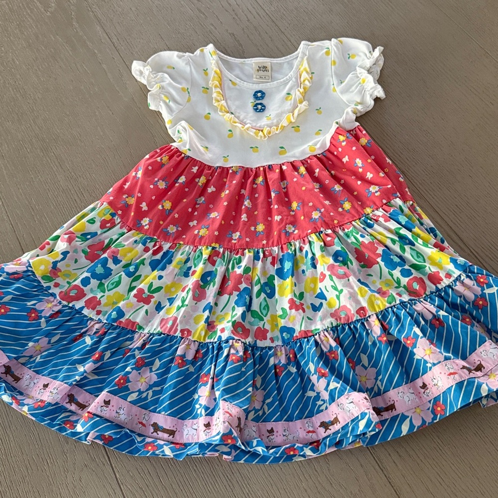 Wildflowers Dress with Flowers and Lemons